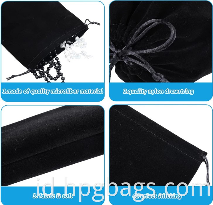 Fashionable Double Drawstring Custom Microfiber Pouch